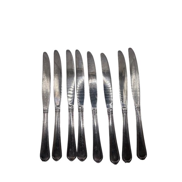 Set Of 8 Towle Vienna Stainless Steel New French Solid Knives - Picture 4 of 4